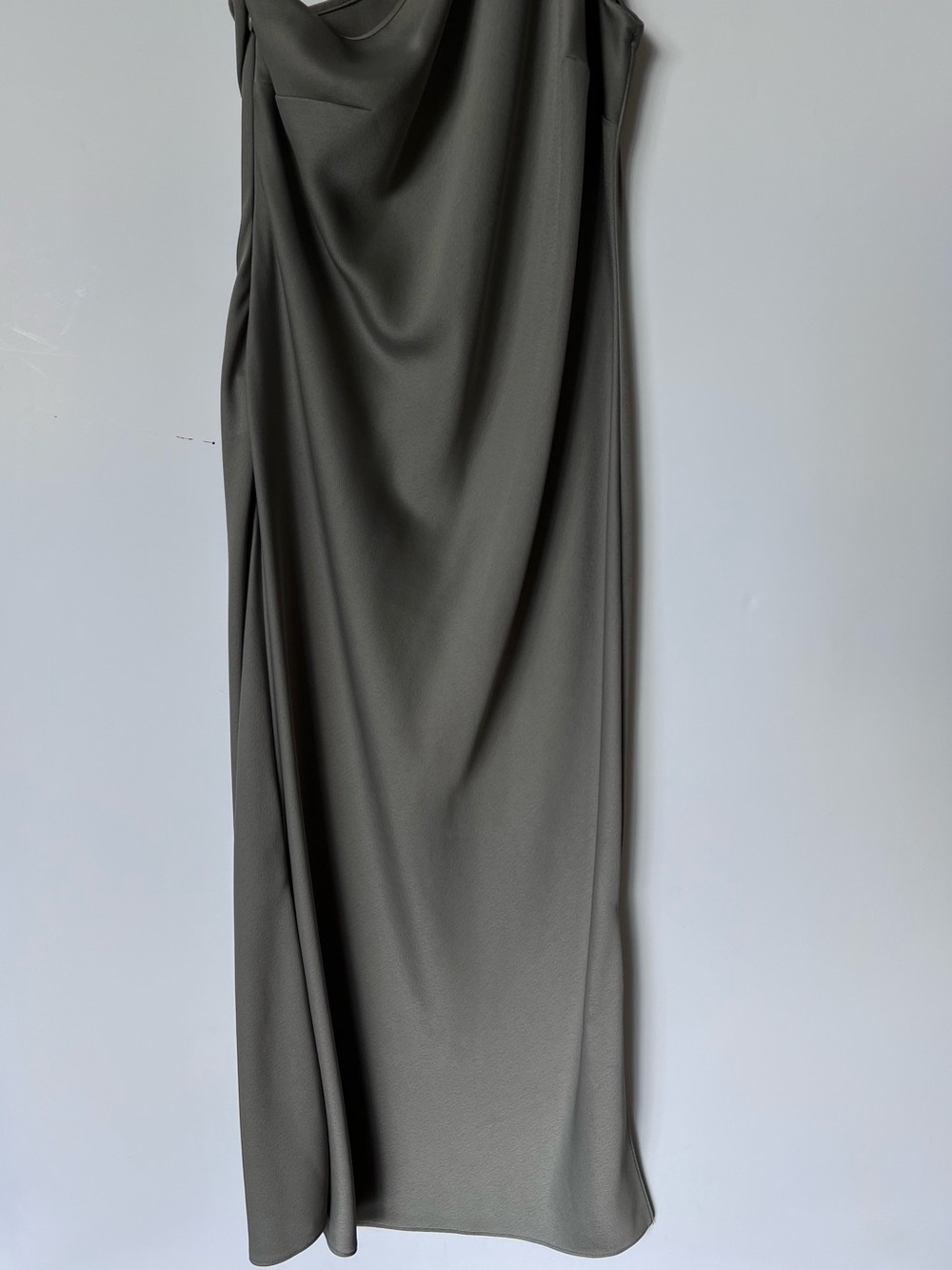 BHLDN Olive One-Shoulder Midi Dress - Picture 5 of 10